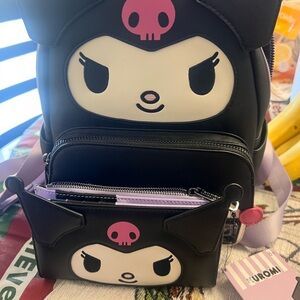 Black and Pink Backpack